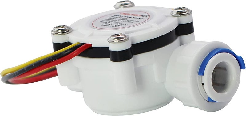 DIGITEN G3/8" Quick Connect Hall Effect Sensor Water Flow Sensor Food-Grade Flowmeter Water Flow Counter Meter 0.3-10L/min - Arduino, Raspberry Pi, and Reverse Osmosis Filter Compatible - Image 5